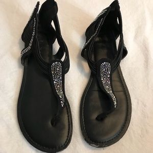 Candies Black Sandals